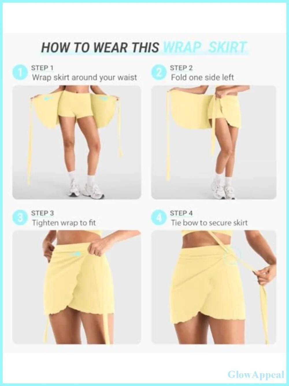 2-in-1 Wrap Skirt with Built-in Shorts for Dance Yoga Workout